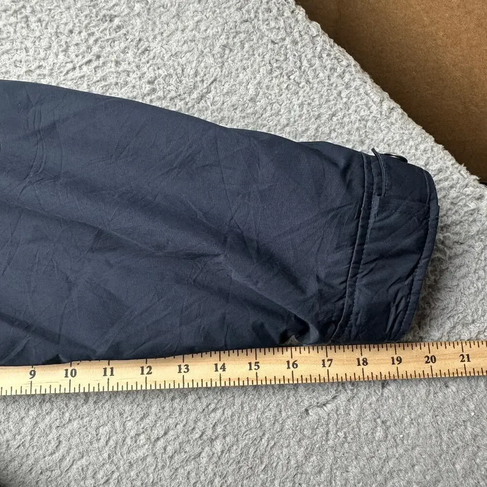 Vintage Polo Ralph Lauren Fleece Lined Navy Blue Hooded Jacket Mens XXL